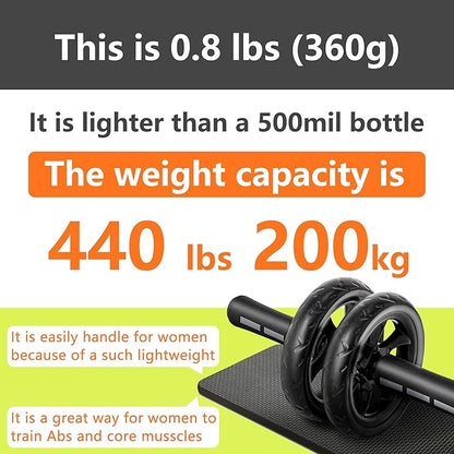 Ab Roller Wheel workout for Abdominal Core Strength training home gym fitness Equipment, Exercise Wheel for Men Women
