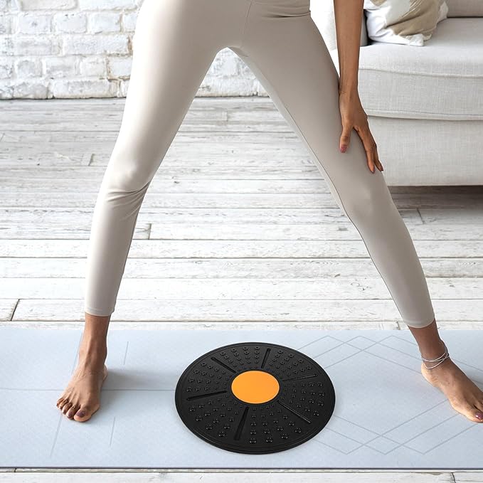 Balacoo Half Exercise Ball Balance Board for Core Training and Rehabilitation Portable Lightweight Stability Trainer for Yoga Fitness and Sensory Balance Exercises Compact Design for