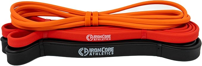 Premium Exercise Bands - Ultra Durable, Non-Slip, Comfort-Edge Resistance - Tested Over 30K Pulls - Three