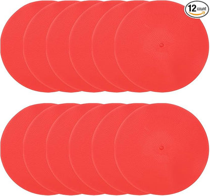 PATIKIL Spot Markers Non-Slip Floor Dots Agility Markers Flat Field Cones Poly Dots