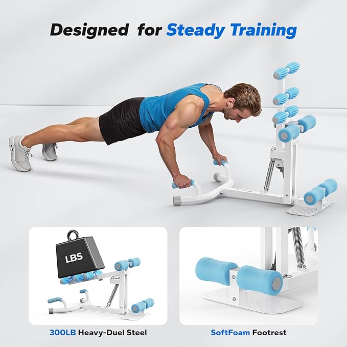 MERACH Deep Squat Machine for Women, Adjustable Glutes Trainer Machine, Core & Leg Exercise, Push Up Board Workout Equipment at Home Gym