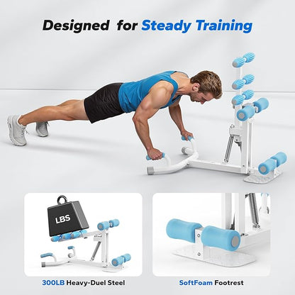 MERACH Deep Squat Machine for Women, Adjustable Glutes Trainer Machine, Core & Leg Exercise, Push Up Board Workout Equipment at Home Gym