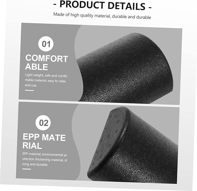 Half-Round Yoga Roller for Muscle Massage High Density Foam Smooth Surface for Yoga and Fitness for Physical Therapy and Recovery