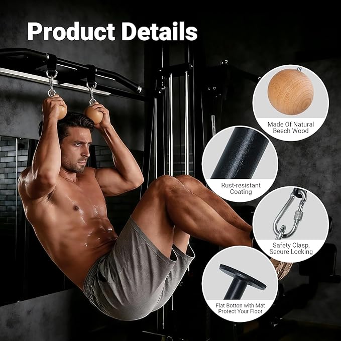 Pinch Grip Strength Training Set, Beech Wood Pinch Block Grip Set with Loading Pin, Rock Climbing Power Finger Forearm Hand Exerciser Strength Training Strengthener Equipment For Home Gym