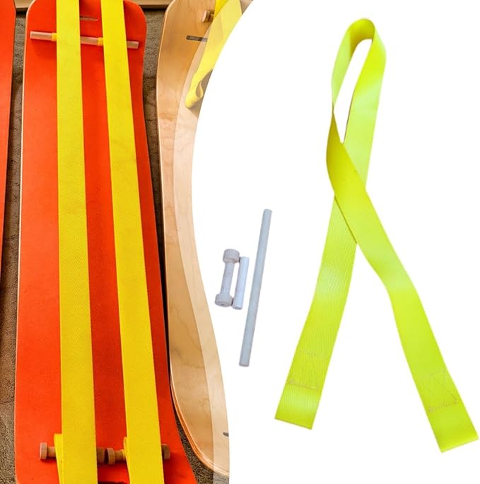 YIJU Webbing Strap Tape for Slackline Balance Board Wobble Board Parts for Concentration Workout Standing Desk Exercise Home Gym