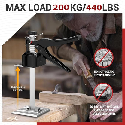 JANNIRESS Labor Saving Arm Jack Handle 2 Pack,12 in Construction,Multifunctional Furniture Jack for Installing Cabinets and Wall Tile Height Adjuster Handheld Lifter Tool, Load 440LBS