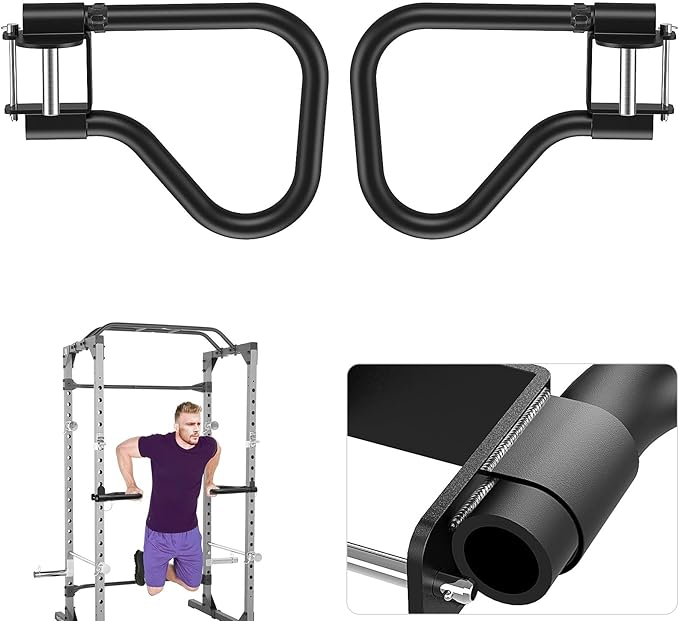 SELEWARE Power Cage Accessories, Dip Handles, Pull‑Up Stations, and Multi‑Grip Training Attachments