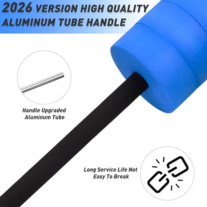 Hikeen Aquatic Exercise Dumbbells Water Dumbbell Pool Resistance Aquatic Fitness Barbells with 4 High-Density EVA Foam Pool Weights Dumbbells, for Water Aerobics Weight Loss