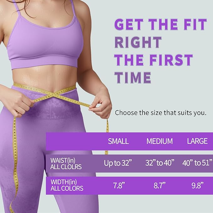 Waist Trimmer Belt for Men & Women – Silver Ion Sweat Belt, Anti-Slip Sauna Trainer, With Pocket & Precision Fit