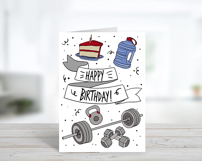 Birthday Card for personal training/trainer, weight lifting, gym rat, and cossfit lover