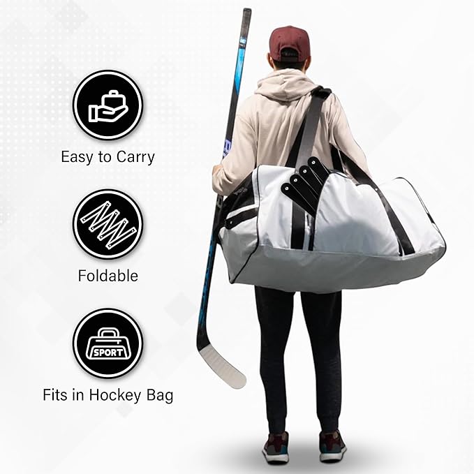 ACE HOCKEY The Snake Trainer - Lightweight Stickhandling Training Tool - Hockey Training Equipment for Puck Control, Reaction Time and Coordination - Portable, Durable and Adjustable