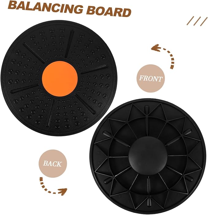 BESTonZON Balance Half Ball Board Wobble Exercise Board for Fitness Rehabilitation and Non Slip Design with Durable Material for Home and Office