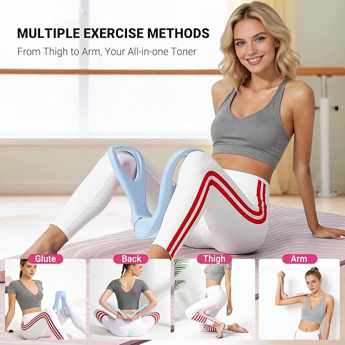 Home Pilates Essential Kit for Women, Pilates Equipment Set with Pelvic Floor Trainer, Resistance Bands for Beginners Home Workouts