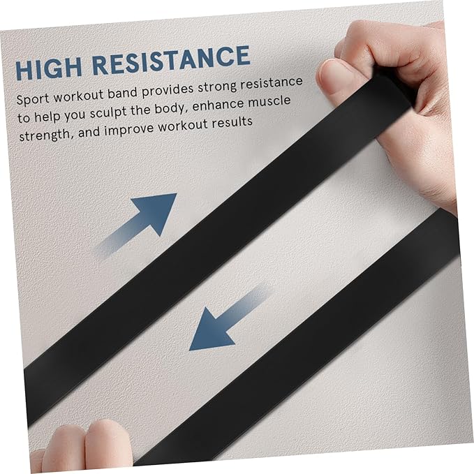 BESPORTBLE 8 Pcs Resistance Bands for Exercise and Muscle Stretching Portable Workout Bands for Home Office and Travel Fitness Durable and Lightweight Resistance Loops for Men and Women