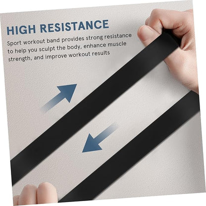 BESPORTBLE 8 Pcs Resistance Bands for Exercise and Muscle Stretching Portable Workout Bands for Home Office and Travel Fitness Durable and Lightweight Resistance Loops for Men and Women