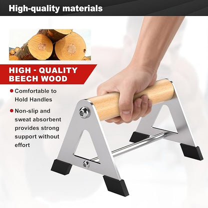 Push Up Bar - Heavy-Duty Stainless Steel Pushup Stands with Non-Slip Base, 500LB Capacity, Portable Home Gym Equipment for Strength Training & Floor Workouts