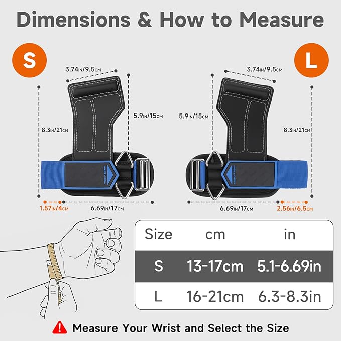 Non-Slip Gym Wrist Sraps for Weightlifting, Double Rubber Weight Lifting Straps with D Rings for Cable Machine Workout, Wrist Wraps with Cushion Wrist Loop for Men Women Deadlift