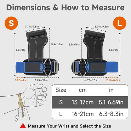 Non-Slip Gym Wrist Sraps for Weightlifting, Double Rubber Weight Lifting Straps with D Rings for Cable Machine Workout, Wrist Wraps with Cushion Wrist Loop for Men Women Deadlift
