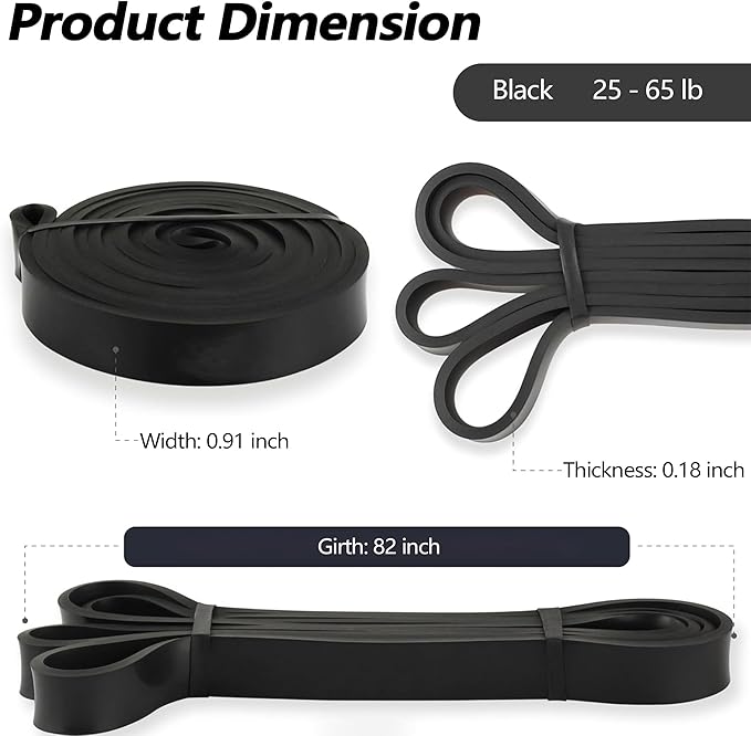 Resistance Bands for Working Out, Pull up Bands, Workout Bands, Exercise Bands, Stretching Bands for Strength Training, Fitness, Mobility Training, Home Workout, Physical Therapy, Stretching