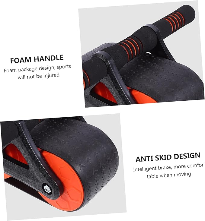 Ab Roller Wheel with Non-slip Design for Core Strengthening and Fat Burning Silent Movement Abdominal Trainer Wheel for Beginners and Advanced Adult Exercise