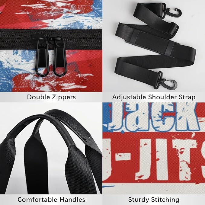 Personalized-Martial-Arts-Gear-Bag for Karate Teakwondo, Custom Jiujitsu Bag for Boys, Karate Teakwondo Bag for Gear Waterproof Lightweight Large USA
