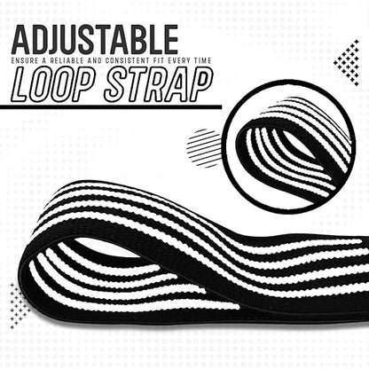 Elbow Wraps for Weightlifting (Pair), Stretchable & Breathable 41" Elbow Compression Strap, Weightlifting Straps for Bench Press, Supports Powerlifting, Pressing, Elbow Straps for Gym Accessories for Men (White)