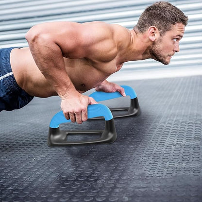 Kipika Push Up Bars, Pushup Stands With Thickened Soft Plastic Handle, Stable and Non-Slip Base, Pushup Handles Perfect for Floor Strength Training