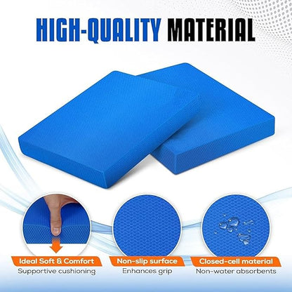 Exercise Balance Pad – Non-slip Cushioned Foam Mat & Knee Pad for Fitness and Stability Training,yoga,physical Therapy (xl:19.68"x15.75"x2.36" & L:15.75"x12.99"x1.96")