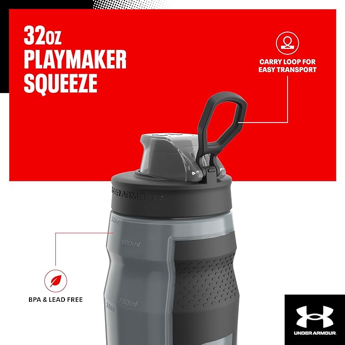 Under Armour 32oz Playmaker Squeeze Water Bottle | Squeeze