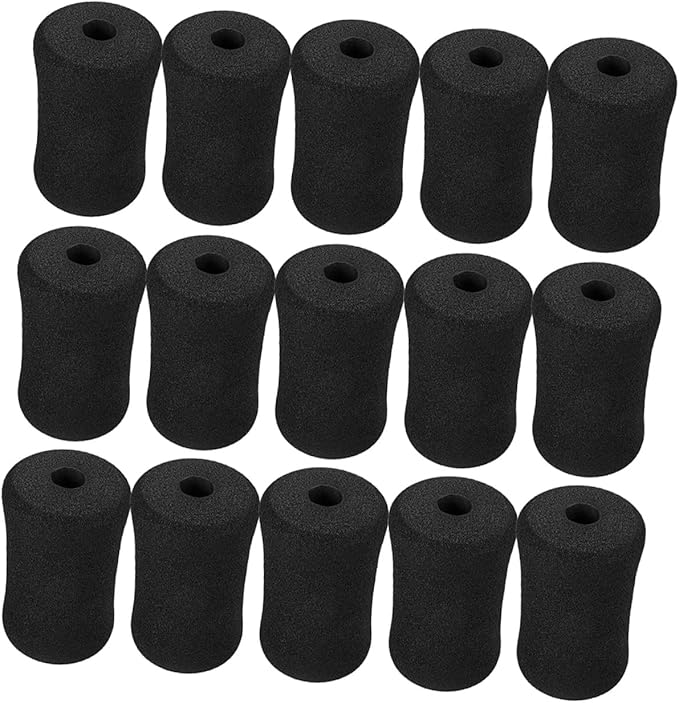 Operitacx 15pcs Ab Training Machine Sleeve Replacement Foot Sponge Pads, Universal Foam Roller Covers for Leg Extension Gym Equipment Accessories, Fitness Supplies for Home Workout