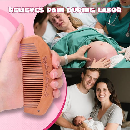 Wooden Birth Comb, Pregnancy Must Haves Labor Comb, Labor and Delivery Essentials, Thoughtful Gifts for Expectant Moms