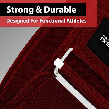 Quick Lock Weightlifting Belt - Adjustable Back Support with Metal Buckle - Ideal for Powerlifting, Cross Training, and Olympic Lifting - Durable Gym Belt for Men & Women