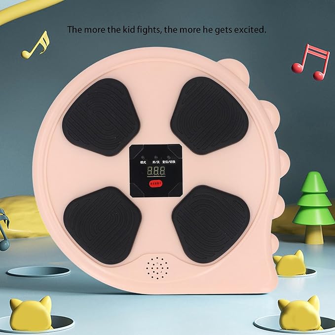 Alomejor Music Boxing Kit,Interactive Training Feedback,Smart Sensor Trainer,Built-in Music Feature for Home Workouts Personal Training Fitness Enthusiasts