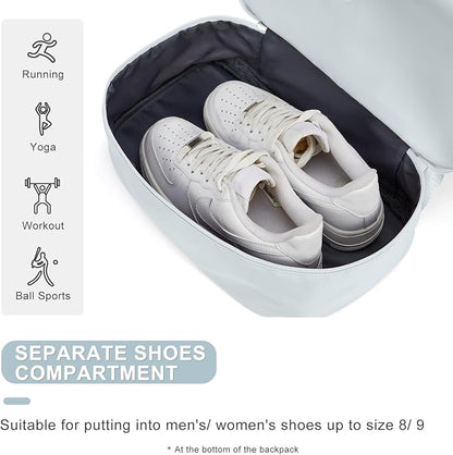 coofay Gym Backpack For Women Waterproof Sports Backpack With Shoe Compartment Lightweight Travel Backpacks Small Gym Bag Dance Volleyball Backpacks
