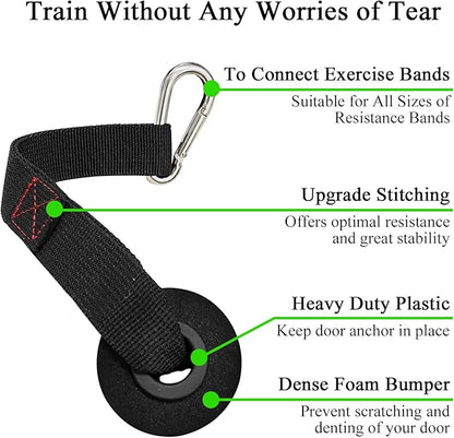 TheFitLife Exercise and Resistance Bands Accessories - Attachment for Workout Bands, Pull Up Bands, Cable Machines, Strength Training Excersize Equipment