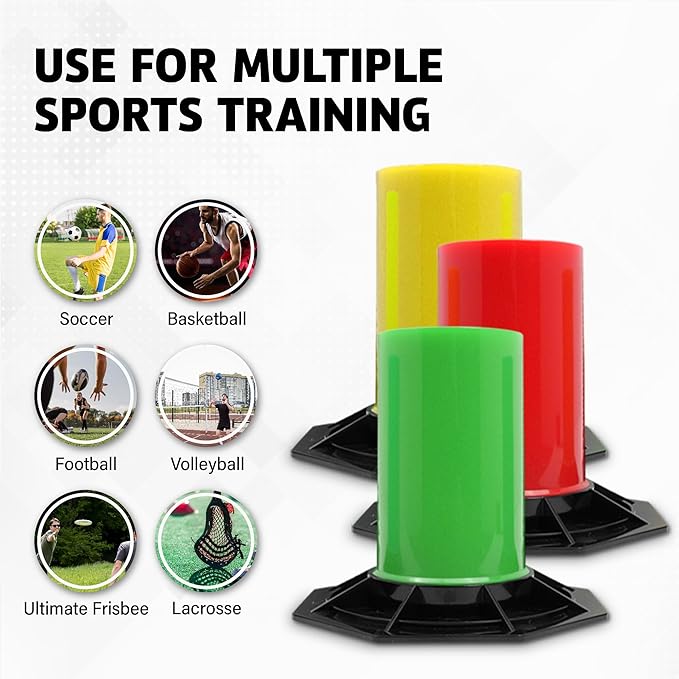 ACE HOCKEY The Snake Trainer - Lightweight Stickhandling Training Tool - Hockey Training Equipment for Puck Control, Reaction Time and Coordination - Portable, Durable and Adjustable