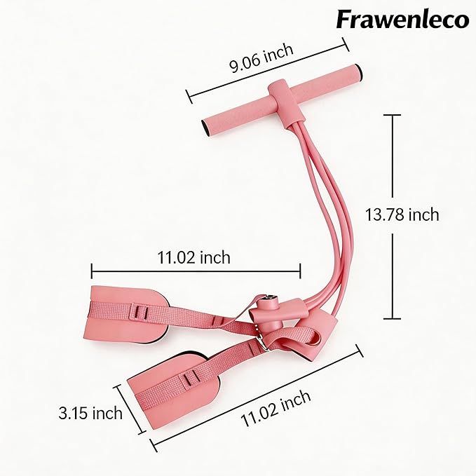 Fitness Resistance Bands with 4 Tube Pedal Ankle Puller, Elastic Yoga Pedal Stretch Band for Exercise, AB Training, Sit Up Equipment