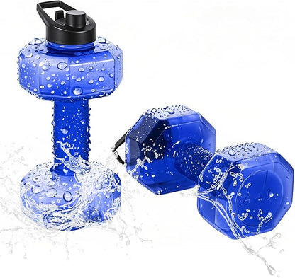 SIXRARI 2 PCS Water Weights for Pool Exercise – Upgraded Non-Slip PE Water Dumbbells, Adjustable Aqua Fitness Aerobics Equipment for Arm Toning, Aqua Therapy & Home Workouts