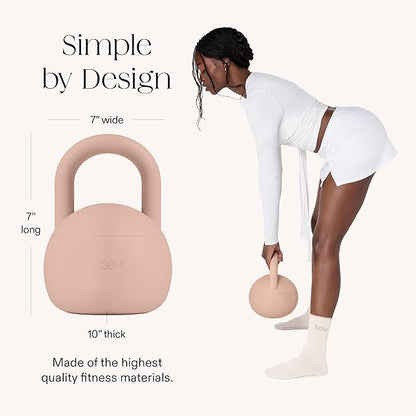 Bala Kettleball, Soft Kettlebell for Women - Kettlebells Strength & Core Training Equipment for Home Gym Workouts - Anti-Slip Grip Exercise Weights with Cushioned Impact-Resistant Base