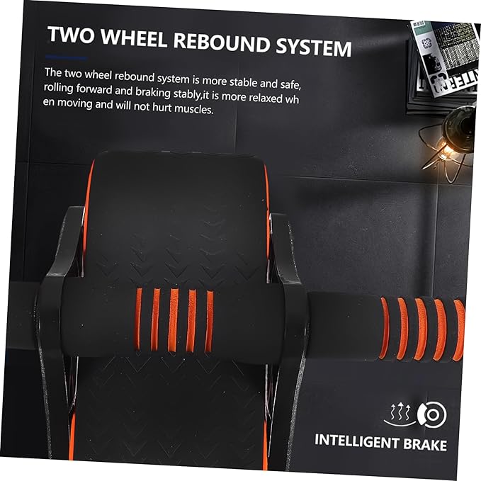 Balacoo Automatic Rebound Ab Roller Wheel Fitness Equipment for Beginners Sturdy ABS Material Core Strength Training Tool for Home Workouts for Abdomen Exercise