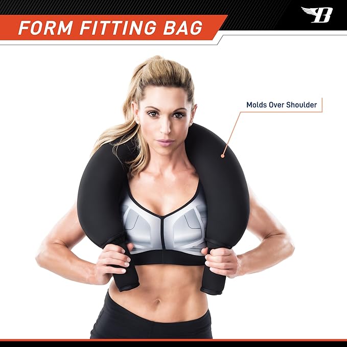 Bionic Body 10-lb. Weighted Shoulder Sandbag Strength Training Workout Gear for Home Gym BBCH-2010
