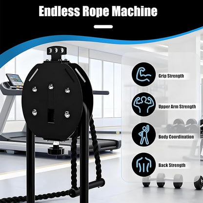 Endless Rope Trainer for Home Gym - Adjustable Resista Trainer Machine with 330lb Load Capacity, 30kg Max Resistance for Full Body Workout, Cardio, HIIT & Strength Training