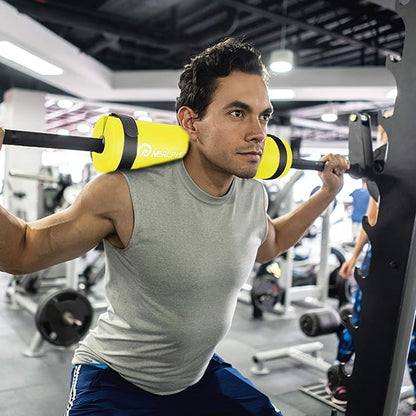Barbell Pad Squat Pad for Squats—Squat Bar Pad—Great for Weightlifting,Lunges and Hip Thrusts—Foam Sponge Pad—Fit Standard and Olympic Bars Perfectly