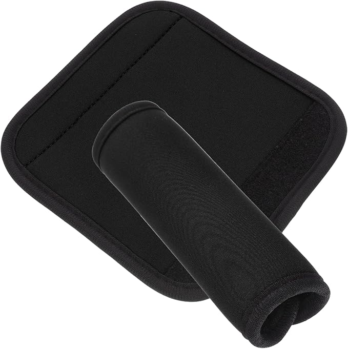 KESYOO 2pcs Weightlifting Barbell Pads Non-skid Polyester Mat Barbell Dumbbell Training Pad for Hip Thrust