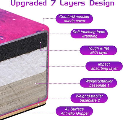 8FT Folding Balance Beam -Gymnastics Floor Beam -Gymnastics Equipment for Kids,Wood core- Anti-Slip Bottom and Carrying Bag for Home