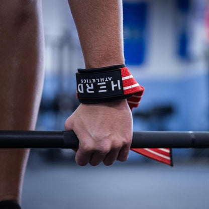 Lifting Wrist Straps – 23" Length x 1.5" Width – Padded Neoprene Cotton Straps for Weightlifting, Powerlifting, Functional Training, Strength Training & Deadlifts – Heavy Duty Grip Support