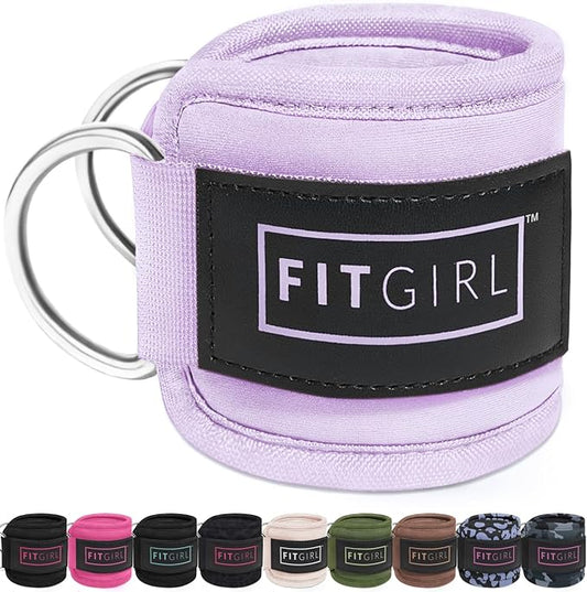 FITGIRL Ankle Strap for Cable Machine – Premium Padding and Comfort for Cable Exercise Machines, Cable Exercise Attachment for Home & Gym, Glute Workouts - Kickbacks, Leg Extensions, Hip Abductors