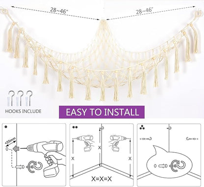 Exercise Ball Holder Yoga Ball Rack Corner Hanging Storage Net or Hammock for Fitness Ball Balance Ball Organizer Pregnancy Stability Ball Swiss Balance Ball for Yoga Studio and Gym
