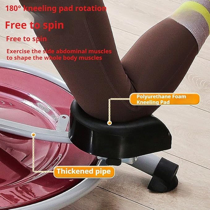 Ocdin Ab Circle Pro Fitness Turntable Abdominal Trainer - Home Gym Core Equipment with Rotatable Kneeling Pad