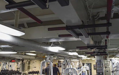 Firstlaw Fitness - 600 LBS Weight Limit - I-Beam Pull Up Bar - Long Bar with Bent Ends - Durable Rubber Grips - RED Label - Made in the USA!